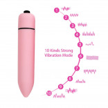 10 Speed Waterproof Mini Bullet Vibrator Vibrating Massager for Women Imported
